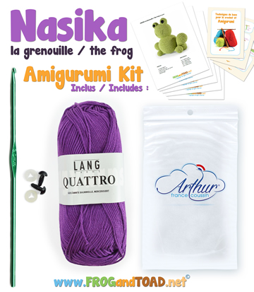 Amigurumi Crochet Kit - NASIKA la grenouille the frog - FROGandTOAD Créations ©